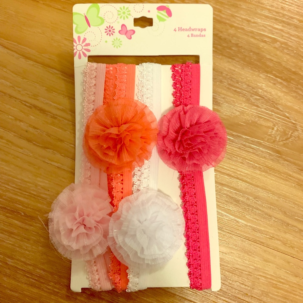 NWT baby girl headbands